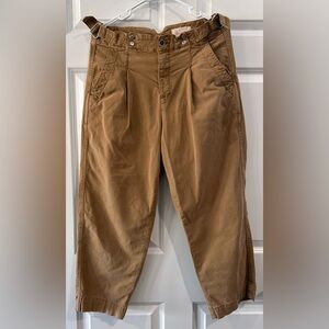 Anthropologie Paper Boy Utility Pants With Hidden Button Fly Size 29 Boho Casual